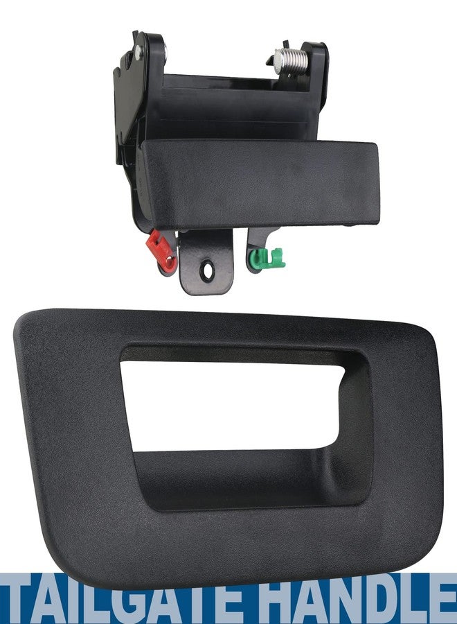 APPERFiT Tailgate Handle Latch w/Bezel Cover 20955300 22755303 Compatible with 2007-2014 Chevrolet Chevy Silverado GMC Sierra 1500 2500 3500 Rear Truck Bed Tail Gate Door Panel - Image 2
